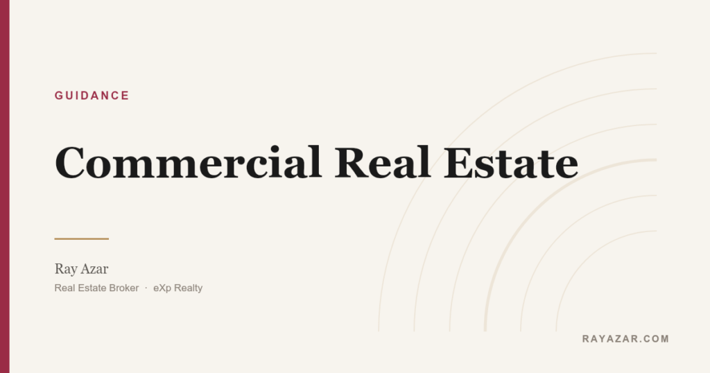 Commercial — Ray Azar Real Estate